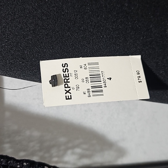 Express Elegant Black Dress Size‎ 4 NWT - Picture 5 of 8